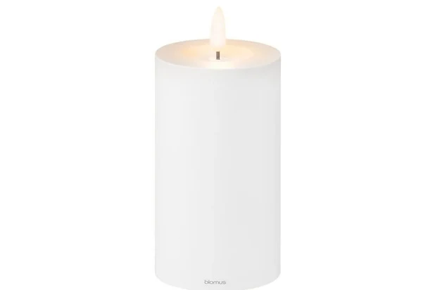 LED Kerze M Noca White