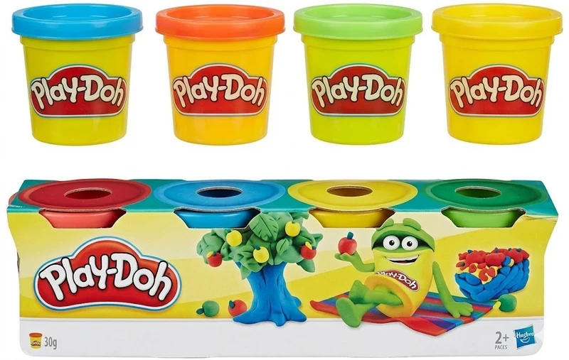 Play-Doh Knete 4er Pack 224g Modelliermasse Kinder Basteln Farben