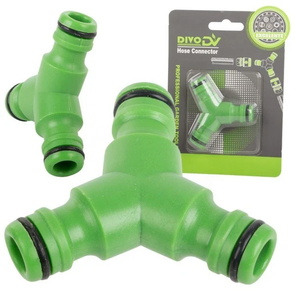 Gartenschlauch T Stück 2 Wege Verteiler Anschluss Schlauch Adapter