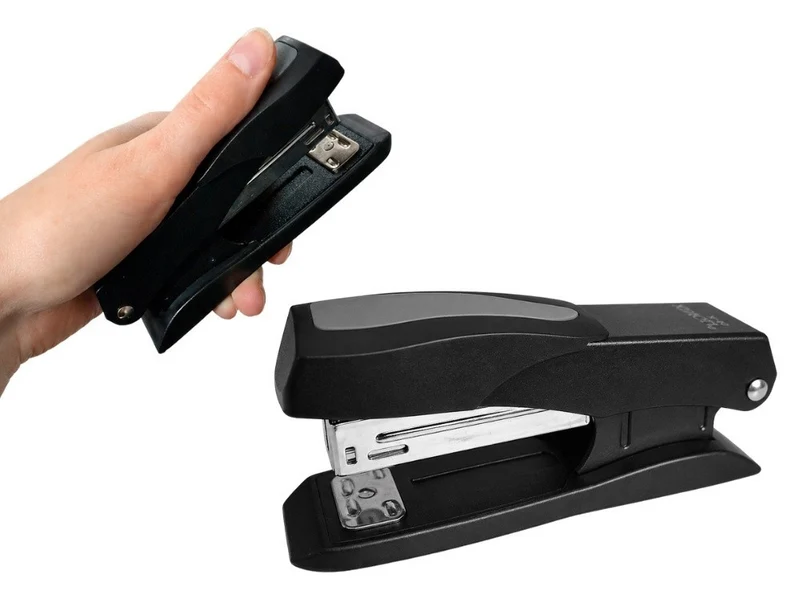 Ergonomischer Metall Bürohefter Schwarz Für Bis Zu 25 Blatt Stabiler Tacker Für Büro Schule und Zuhause