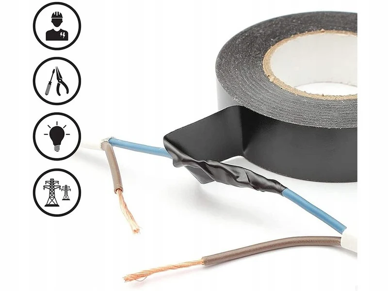 PVC Isolierband schwarz wasserdicht 17mm 9m Elektroband