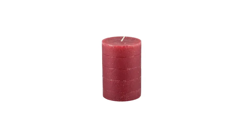 Kerze Ø7/H10 cm Burgundy