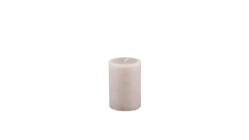 Kerze Ø7/H10 cm Leinen