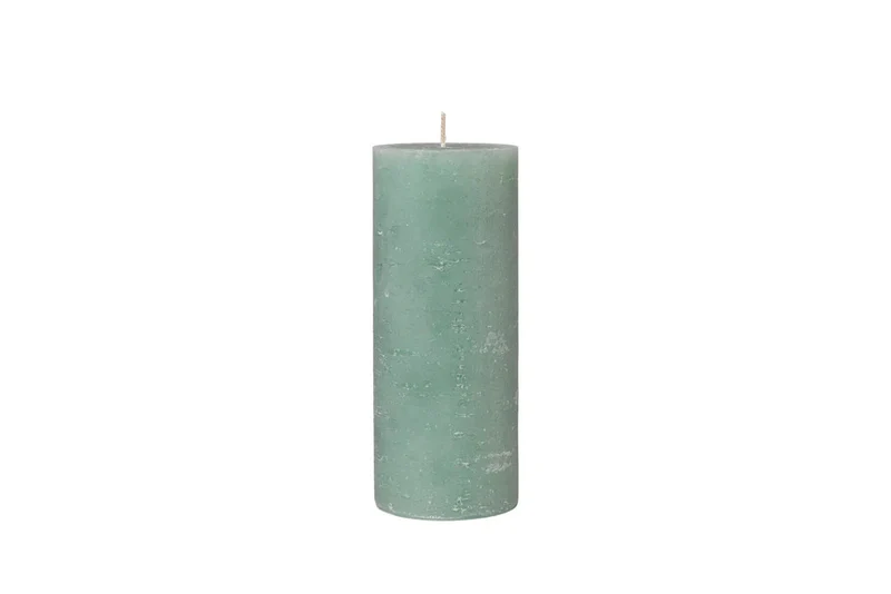 Kerze Ø7/H17 cm Seagreen