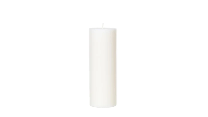 Kerze Ø7/H20 cm White