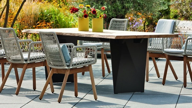 Teakholz Esstisch Outdoor