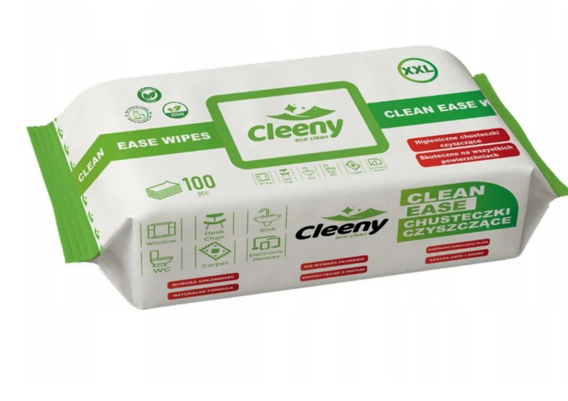 Cleeny Universale Reinigungstücher 100 Stück – Naturformel, hypoallergen