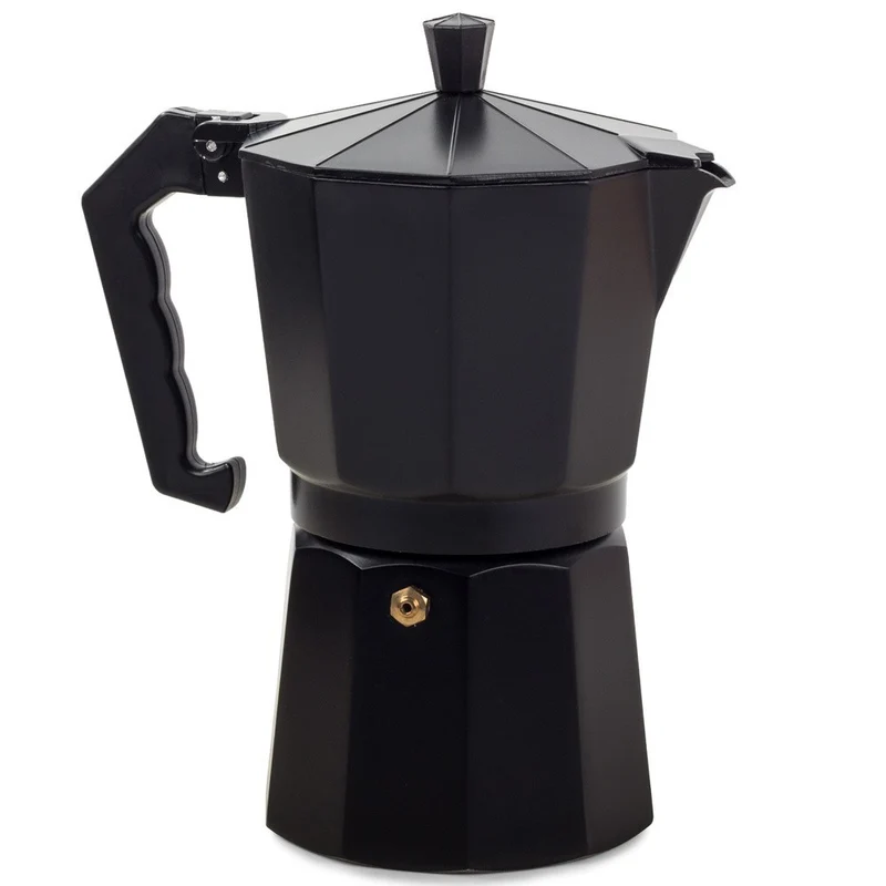 Espressokocher Aluminium 9 Tassen 450 ml – Moka Kaffeemaschine für Gas & Elektroherd