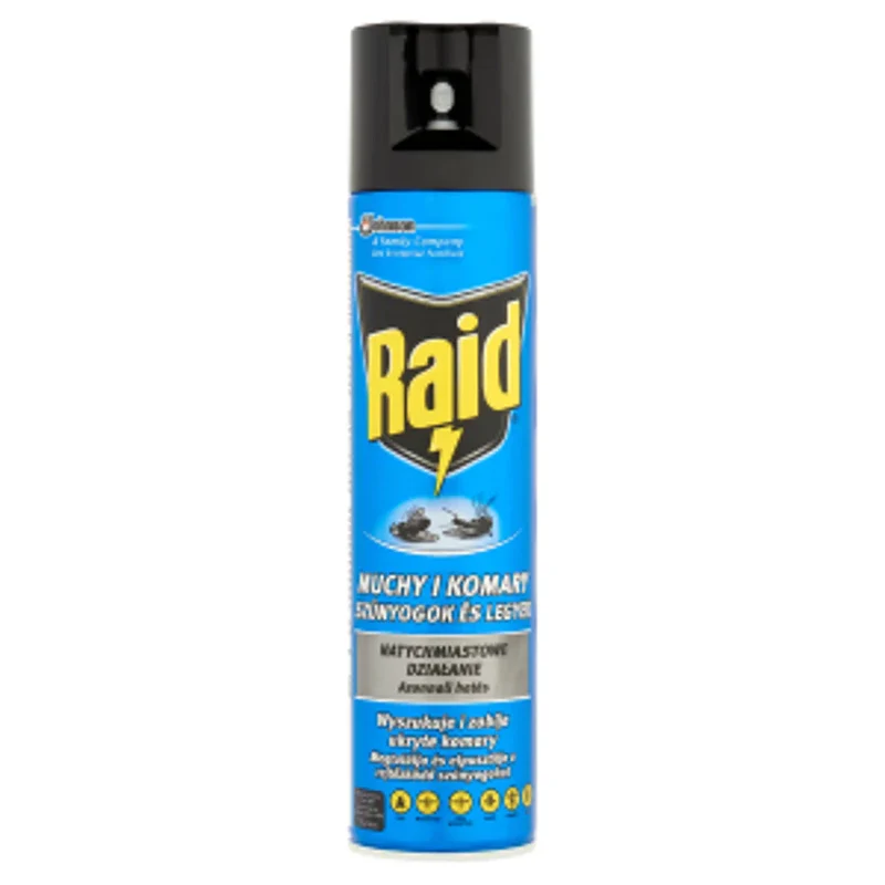 5 x Raid Insektenspray 400ml gegen Fliegen & Mücken – Sofortwirkung