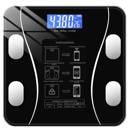 Personenwaage 180 kg Bluetooth – Digitalwaage mit BMI Analyse