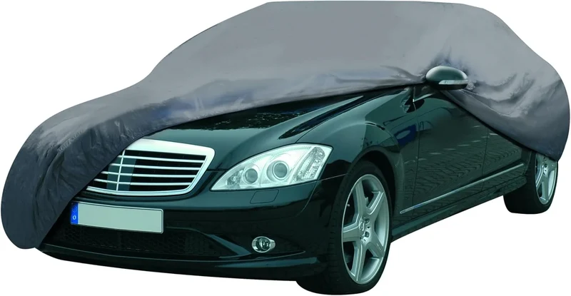 Dunlop Autoabdeckung 534 × 178 × 120 cm – wasserdichte Ganzgarage mit Befestigung und Aufbewahrungstasche