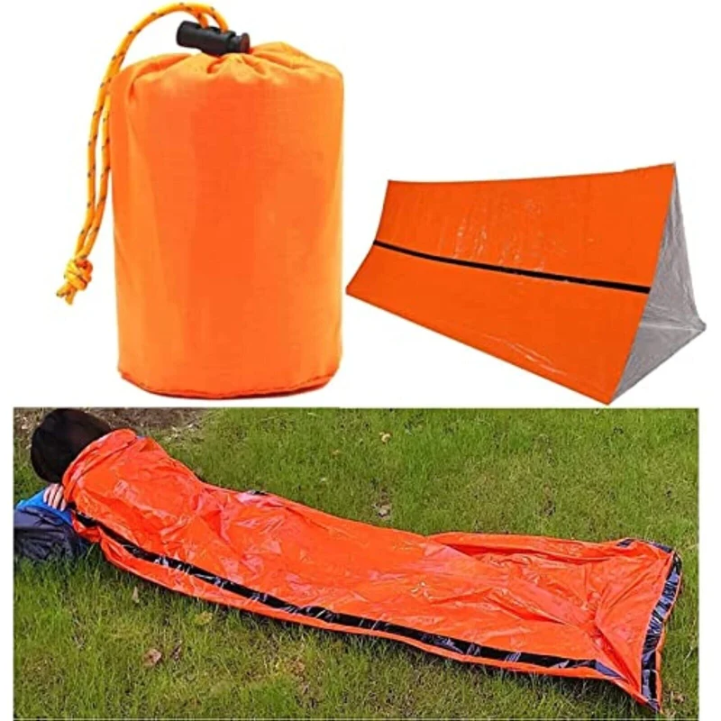 Notfall Überleben Schlafsack,Wasserdicht Biwaksack Notfallzelt Rettungsdecken DE