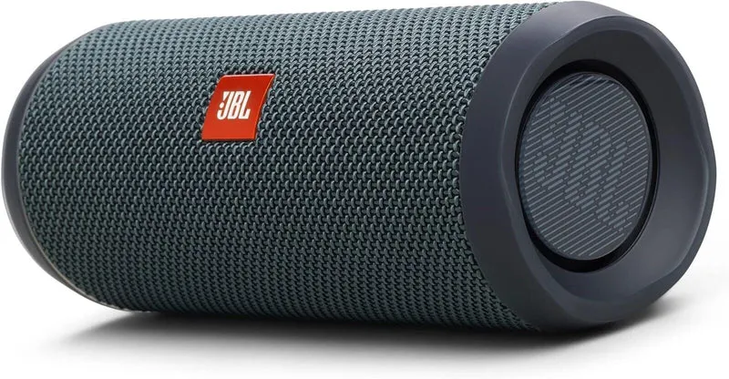 JBL Flip Essential 2 – Tragbarer Bluetooth-Lautsprecher mit wiederaufladbarem Akku – IPX7 wasserdicht – 10 Stunden Akkulaufzeit – Schwarz