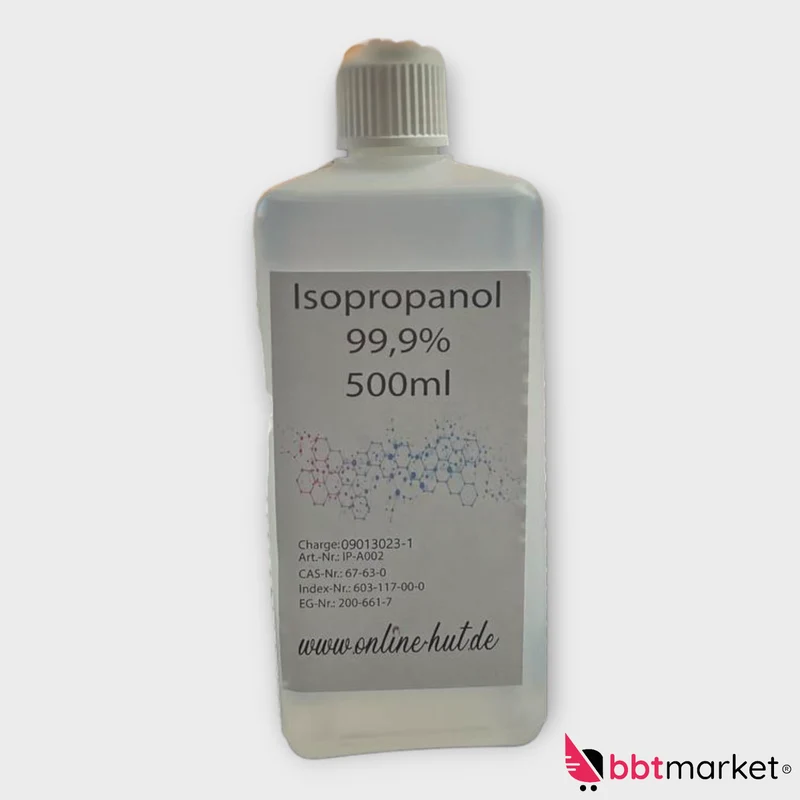Online-Hut - Isopropanol - Klar - 99% - 500 ml neu