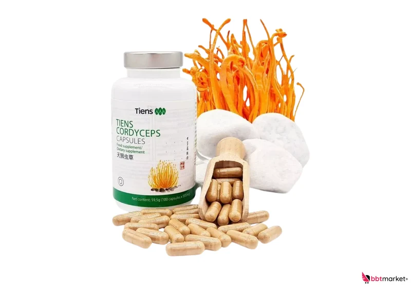 TIENS CORDYCEPS KAPSELN AUS CORDYCEPS MYZEL PULVER