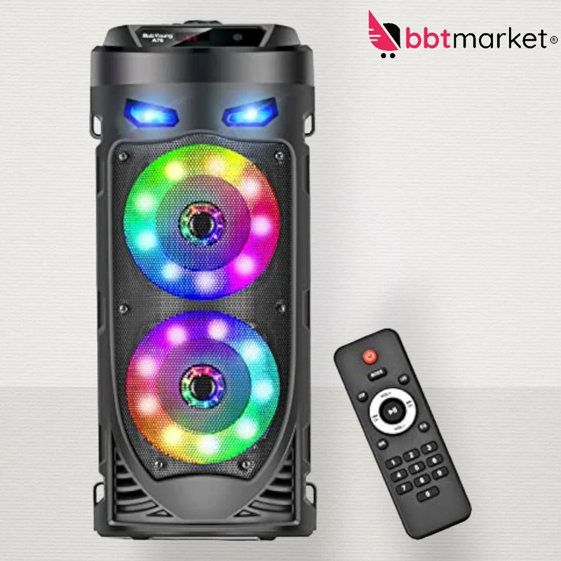 Tragbarer Bluetooth-Lautsprecher Mobiler DJ Party Bluetooth Lautsprecher LED